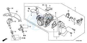 SH300AR9 F / ABS CMF SPC drawing THROTTLE BODY