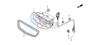 TRX420TM FOURTRAX drawing TAILLIGHT