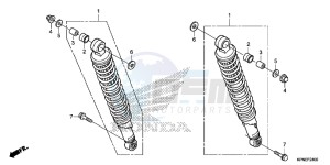 GLR1251WHH UK - (E) drawing REAR CUSHION