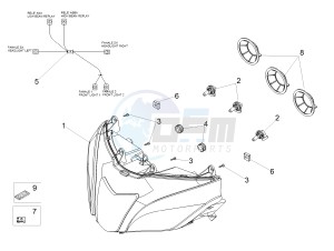 TUONO 1100 V4 RF E4 ABS (EMEA) drawing Headlight