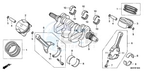 VFR1200FDB drawing CRANKSHAFT/PISTON