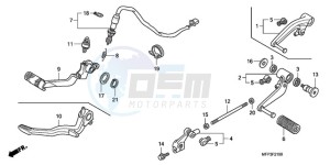 CB1300SA9 KO / ABS BCT TY2 drawing PEDAL