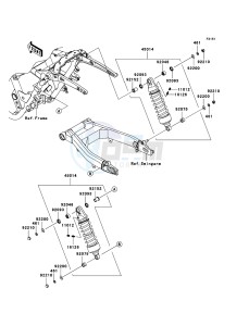 VN1700 CLASSIC TOURER VN1700C9FA GB XX (EU ME A(FRICA) drawing Suspension/Shock Absorber