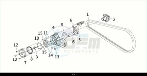 MAXSYM TL 508 (TL50W2-EU) (M2) drawing DRIVE CHAIN / MAXSYM TL 508 (TL50W2-EU) (M2)