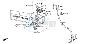 CN250 drawing FR. BRAKE MASTER CYLINDER