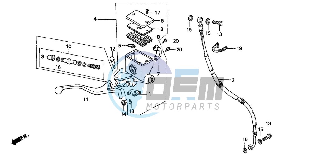 FR. BRAKE MASTER CYLINDER