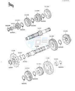 KX 250 D [KX250] (D2) [KX250] drawing TRANSMISSION