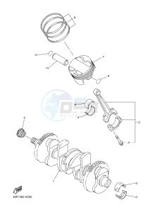 FZ8-SA FZ8 FAZER (ABS) 800 (1BD2) drawing CRANKSHAFT & PISTON