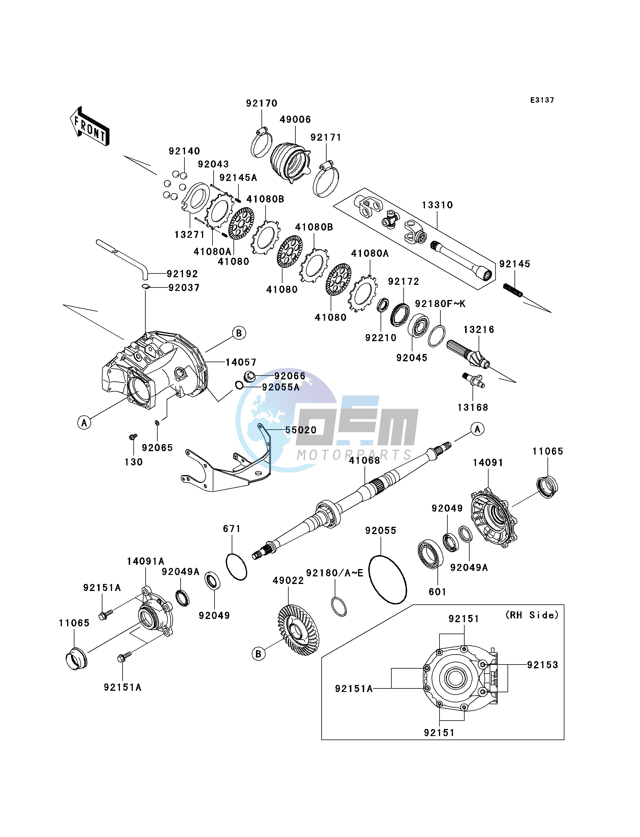 DRIVE SHAFT-REAR