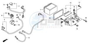 FJS600A 400 SILVER WING drawing BATTERY