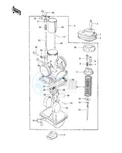 KD 100 M (M1-M4) drawing CARBURETOR