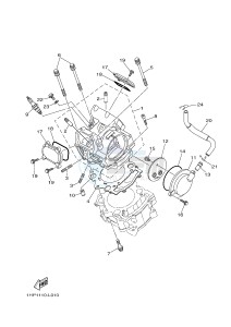 YFM700FWAD YFM7FGPB GRIZZLY 700 EPS (1HPD 1HPE) drawing CYLINDER HEAD