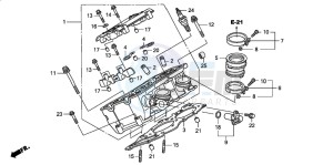 ST1300 drawing RIGHT CYLINDER HEAD