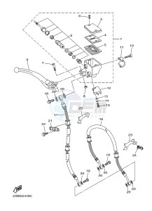 XJ6F 600 DIVERSION F (1CWG) drawing FRONT MASTER CYLINDER