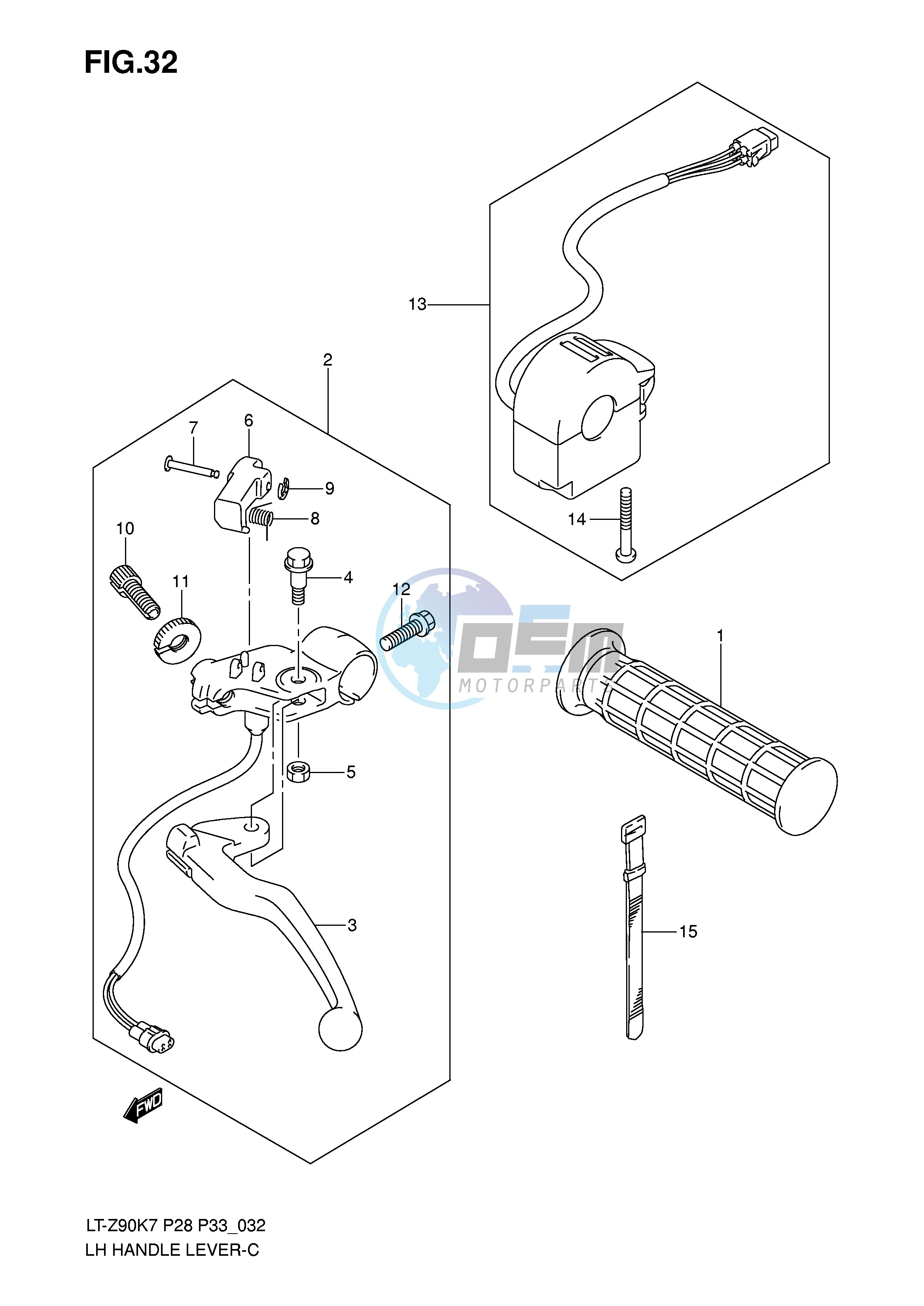 LH HANDLE LEVER