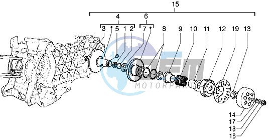 Driven pulley