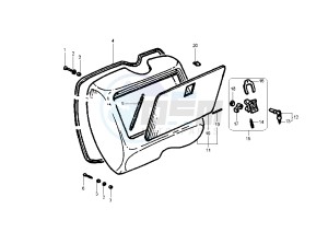 PX 125-150-200 drawing Front glove compartment