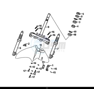 SYMPHONY ST 50 (25 KM/H) (XB05W4-NL) (E4) (L7-M0) drawing STEERING STEM FRONT CUSHION