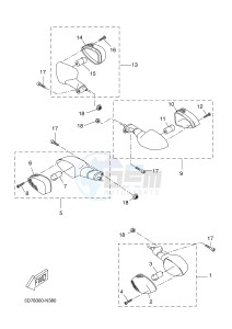 MT125A MT-125 ABS (BR34 BR34 BR34 BR34 BR34) drawing FLASHER LIGHT