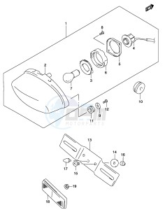 GZ125 (P4) drawing REAR COMBINATION LAMP