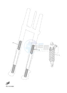 YZ250F (1SM1 1SM2 1SM3 1SM4) drawing ALTERNATE FOR CHASSIS