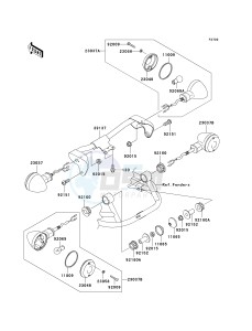 VN 1500 J [VULCAN 1500 DRIFTER] (J1-J2) [VULCAN 1500 DRIFTER] drawing TURN SIGNALS