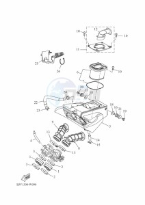 XSR700 MTM690-U (BLH1) drawing INTAKE