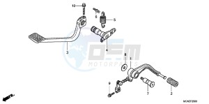 GL1800G GOLDWING 2ED drawing PEDAL