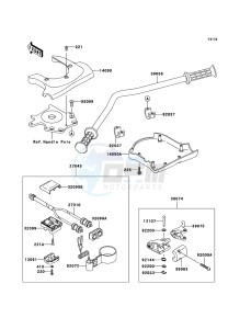 JET SKI 800 SX-R JS800ABF EU drawing Handlebar