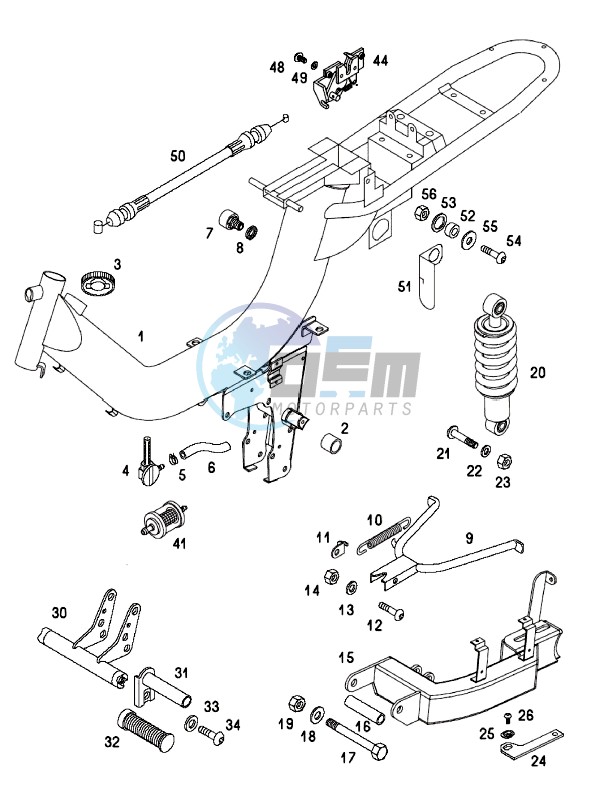 Frame-rear fork-kickstand