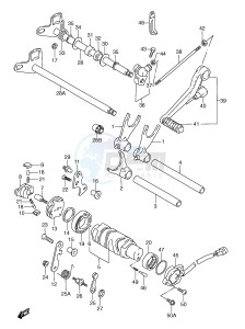 GSX-R600 (E2) drawing GEAR SHIFTING