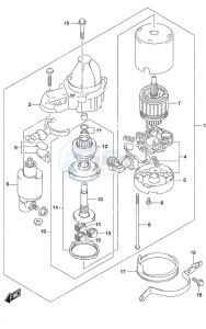 DF 200AP drawing Starting Motor