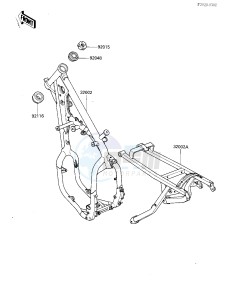 KX 125 E [KX125] (E2) [KX125] drawing FRAME