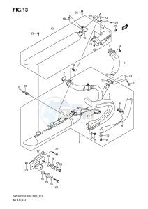 VZ1500 (E3-E28) drawing MUFFLER