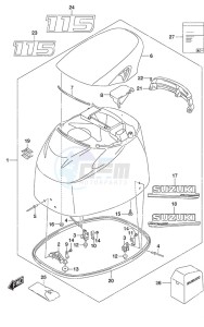 DF 115A drawing Engine Cover