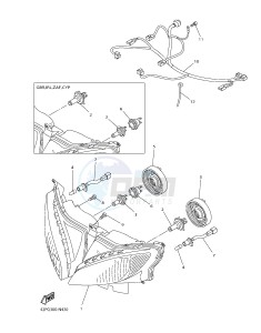 FZ8-S FZ8 FAZER 800 (42PG) drawing HEADLIGHT