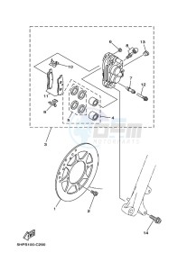 TT-R125LWE (2PTJ) drawing FRONT BRAKE CALIPER