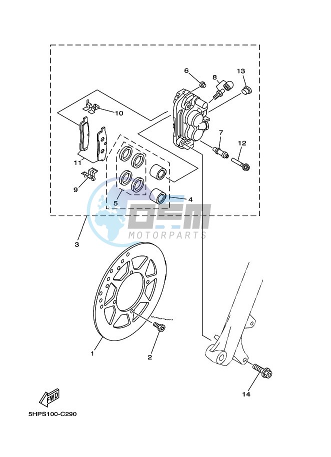 FRONT BRAKE CALIPER