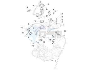 Primavera 150 4T 3V iGET (APAC) (AU, CN, EX, RI, TN) drawing Fuel tank