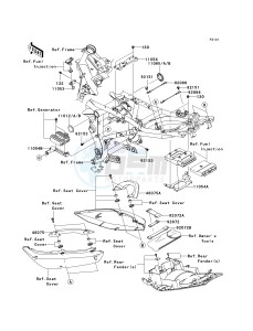 ER 650 A [ER-6N (AUSTRALIAN] (A6F-A8F) A6F drawing FRAME FITTINGS--  - JKAEREA1 7A035082- -