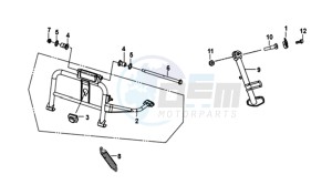 SYMPHONY ST 200i (L8) EU drawing MIDDLE STAND -SIDE STAND- KICKSTART