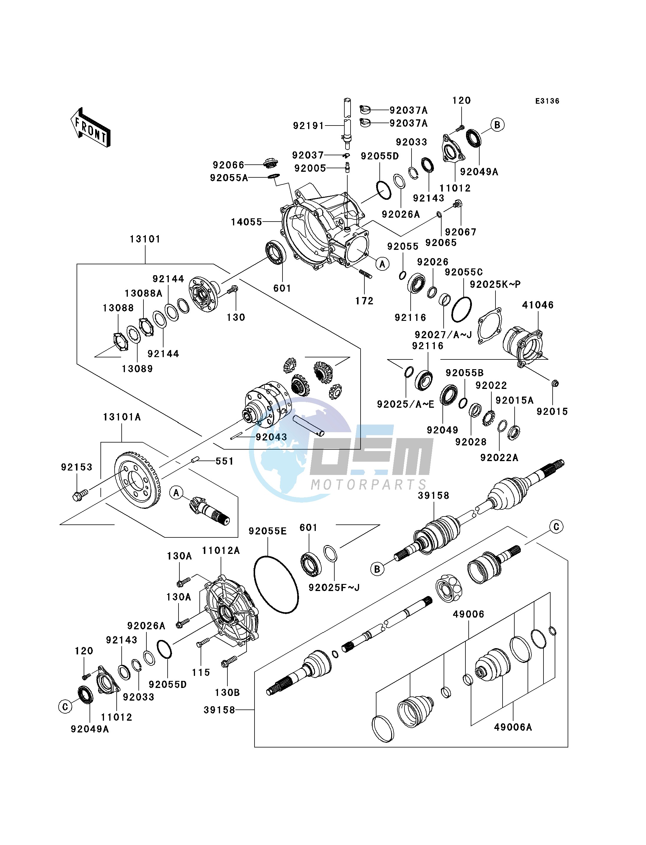 DRIVE SHAFT-FRONT