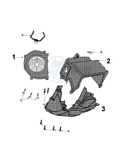 DJANGO 125 SPORT drawing ENGINE COVER