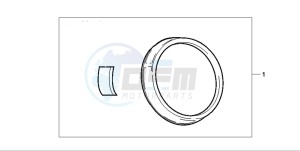 CB600F2 CB600S drawing METER RING