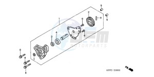 CBR125RW9 UK - (E / WH) drawing OIL PUMP