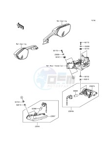 NINJA ZX-10R ZX1000JFFA FR XX (EU ME A(FRICA) drawing Turn Signals