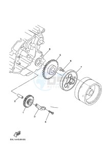 YBR125EGS YBR125G (43BM) drawing STARTER CLUTCH