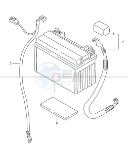 GSX1200 (E4) drawing BATTERY