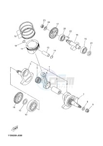 XT660ZA XT660Z ABS TENERE (2BE4 2BE4 2BE4) drawing CRANKSHAFT & PISTON