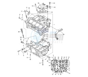 YZF R6 600 drawing CRANKCASE